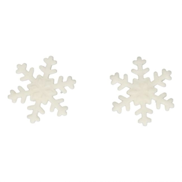 Sugar Decoration - Snowflakes White